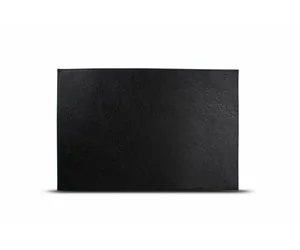 S P Placemat Leather Look Color Black Set 4 805083